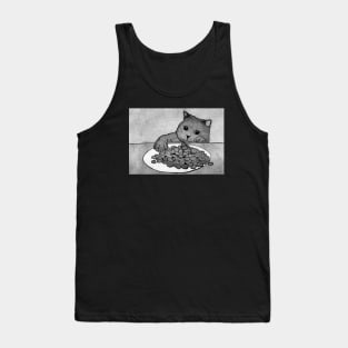 Cat Loves Coffee Tank Top